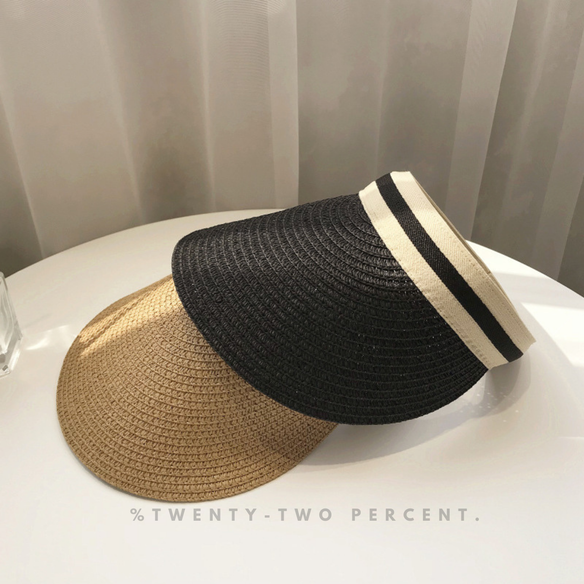 Wide Brim Beach Hat Portable Beach Straw Cap