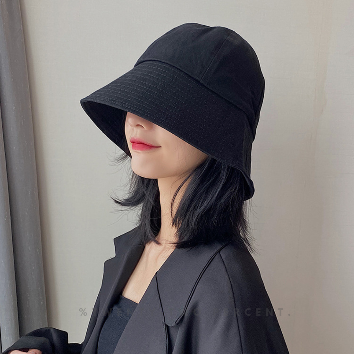 Minimalist Sun Protection Bucket Hat