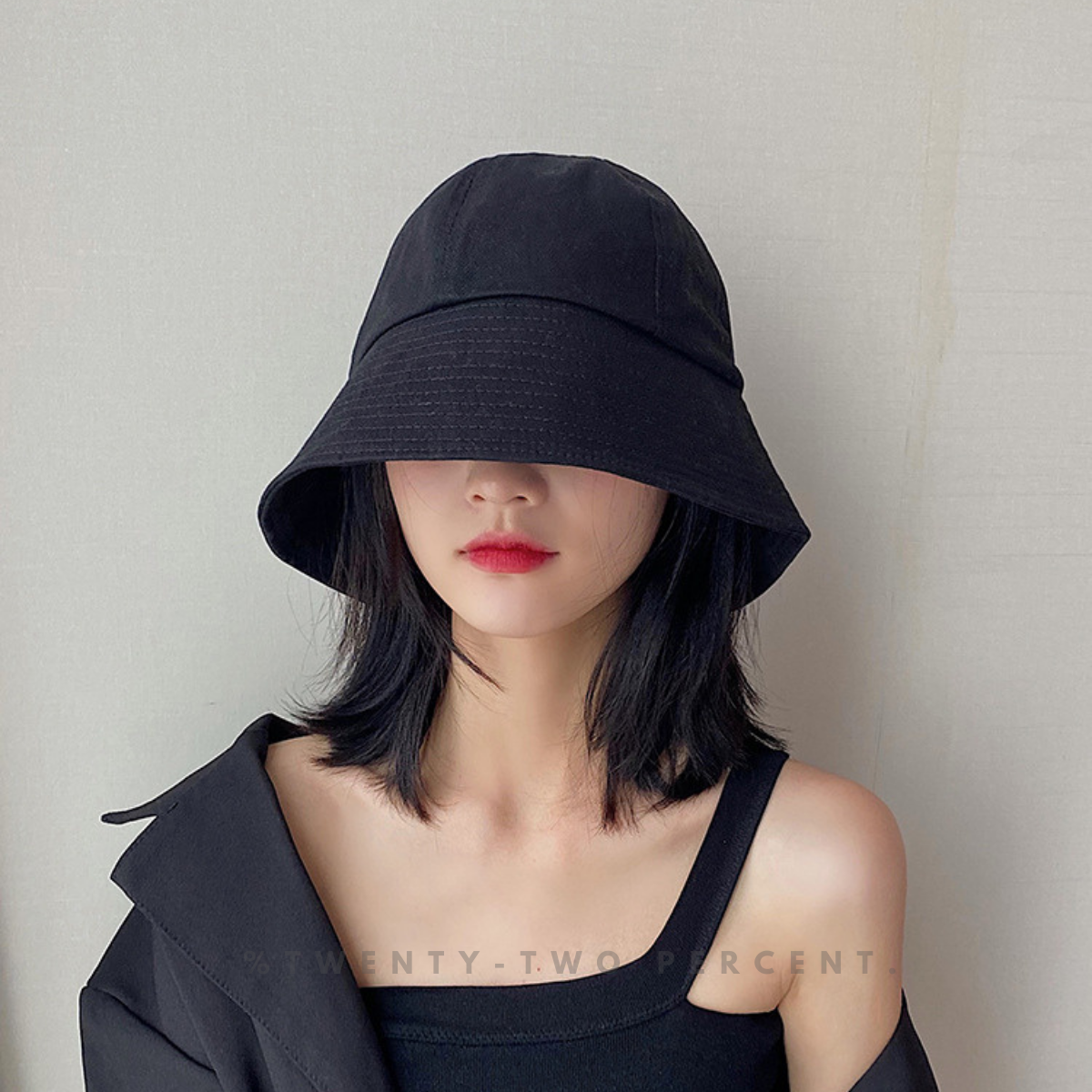 Minimalist Sun Protection Bucket Hat