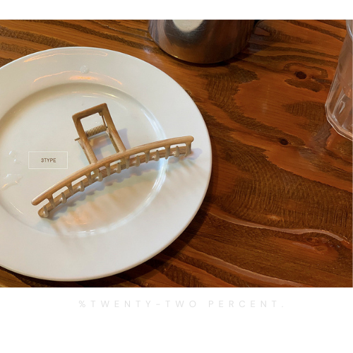 Vintage Wooden Niche Hair Shark Clip