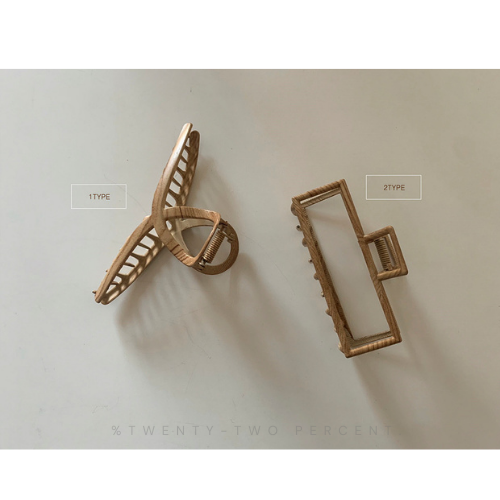 Vintage Wooden Niche Hair Shark Clip