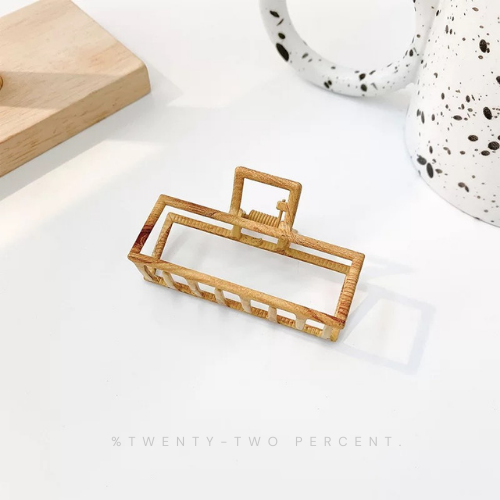 Vintage Wooden Niche Hair Shark Clip