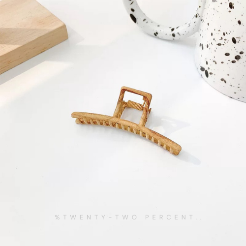 Vintage Wooden Niche Hair Shark Clip